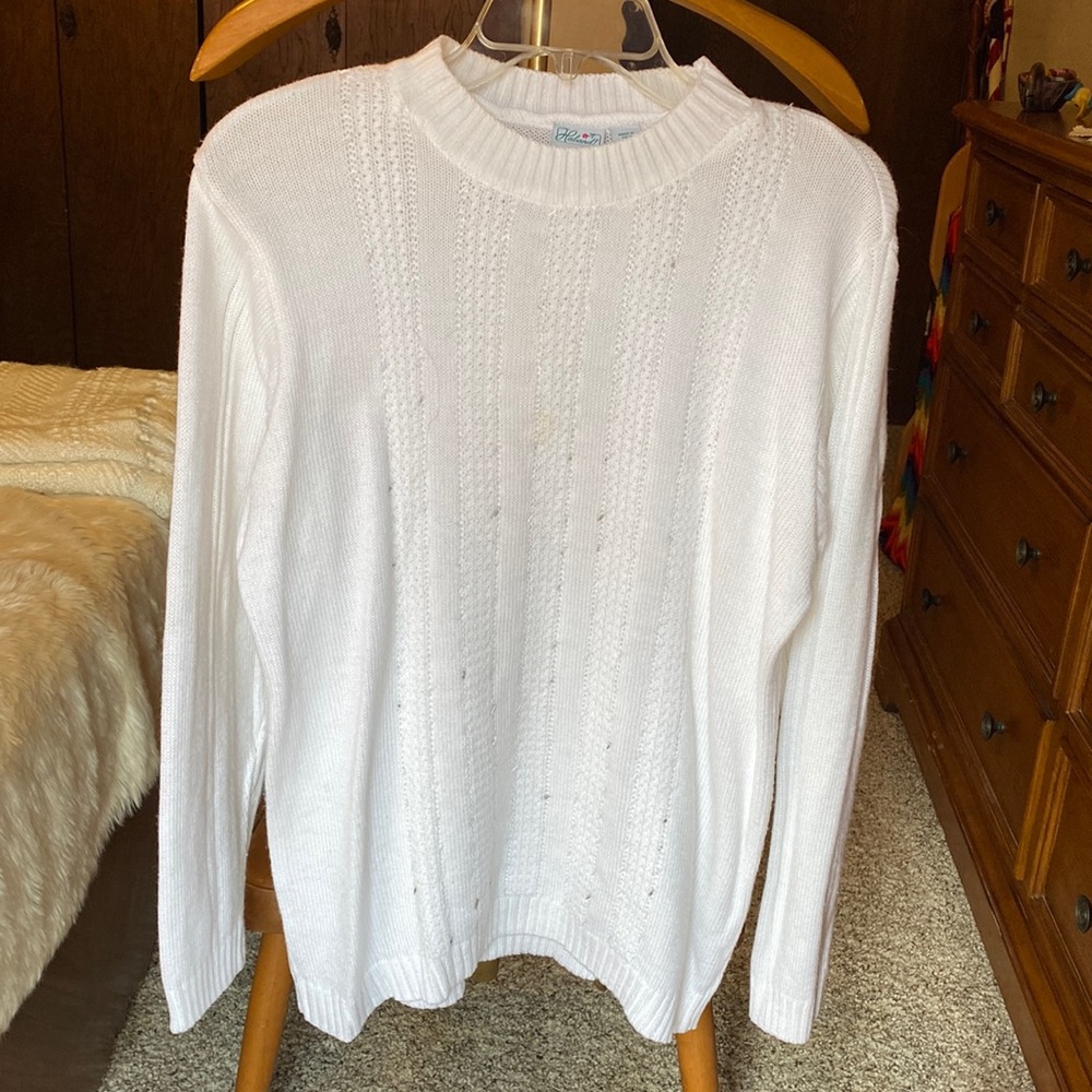 Cozy White Sweater